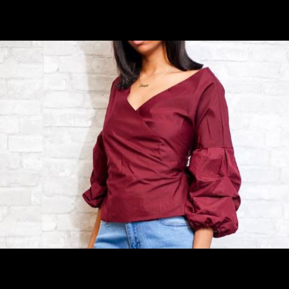 Burgundy Bell Top